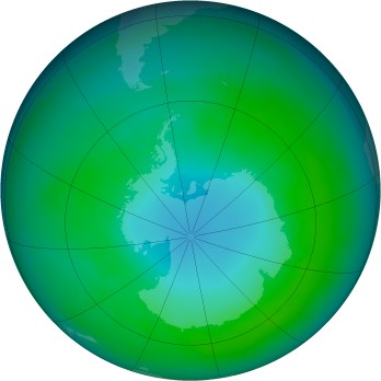 Antarctic ozone map for 1979-04